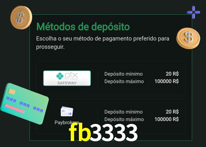 O cassino fb3333 oferece uma grande variedade de métodos de pagamento