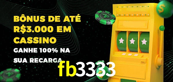 fb3333 melhor bônus de depósito