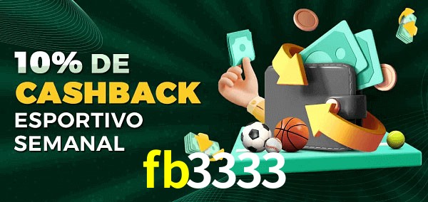 10% de bônus de cashback na fb3333